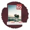 Dark Red Suede Mat Board for 20x30 Frames - Fits 18x27 Photos